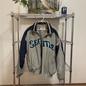 Seattle Mariners vintage Majestic bomber jacket size Large